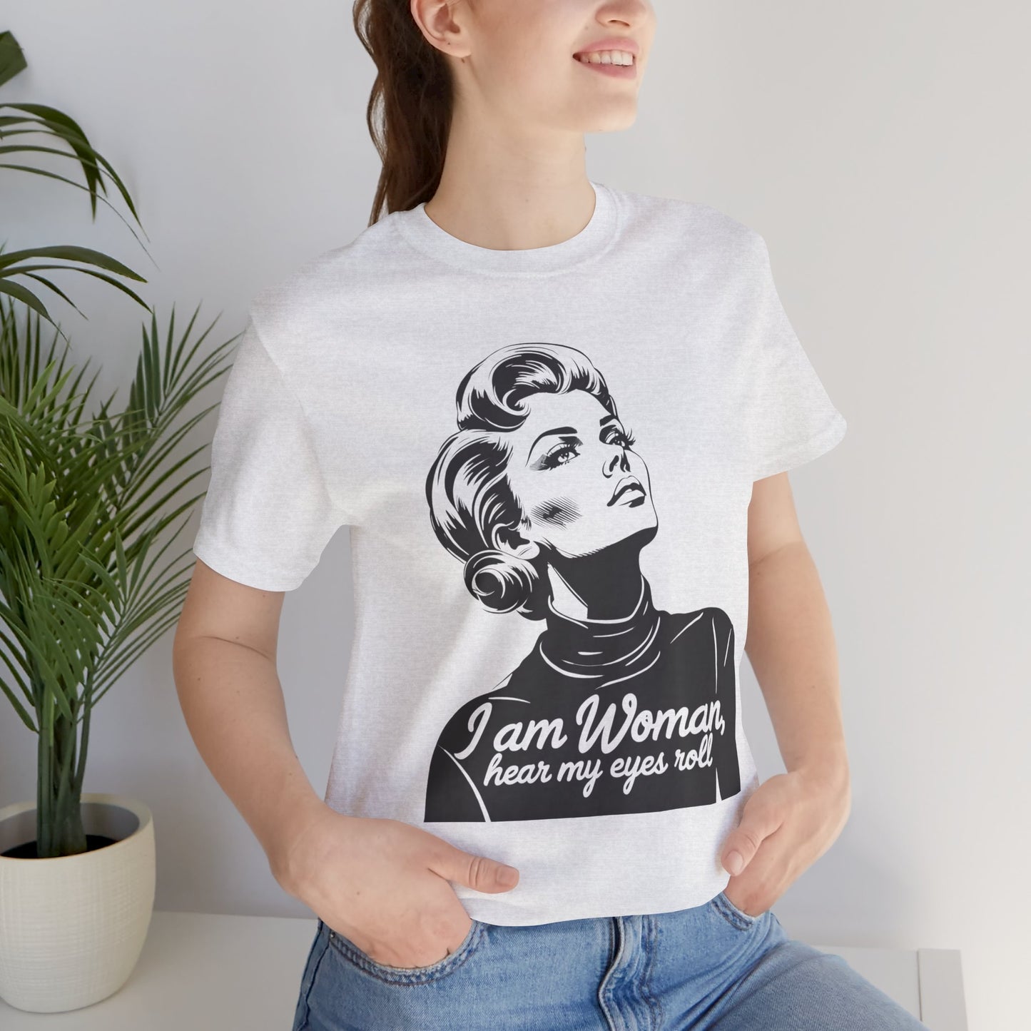 Sassy "I am Woman" - Black On White