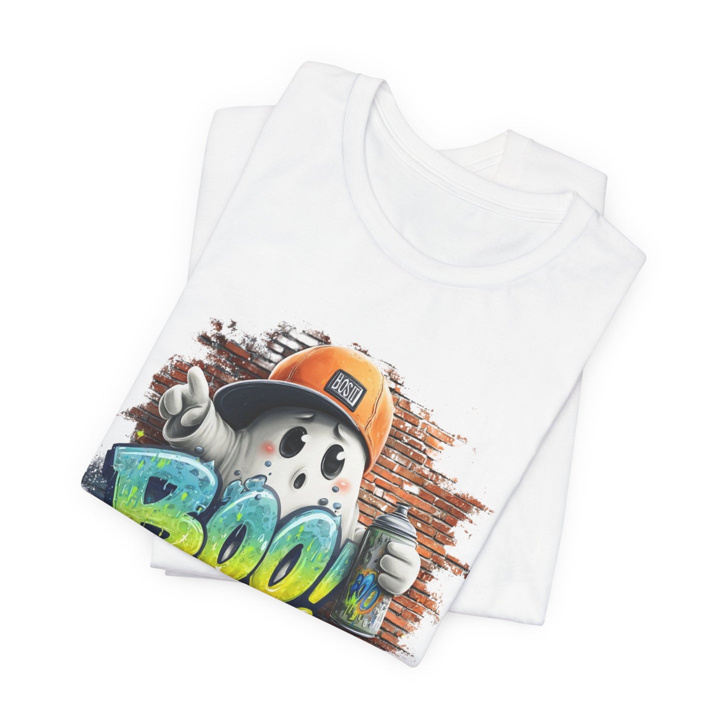 Ghost Graffiti Tee Streetwear Ghost Boo Spray Paint T-shirt Gift for her Gift for Him Graffiti Streetstyle Halloween Design
