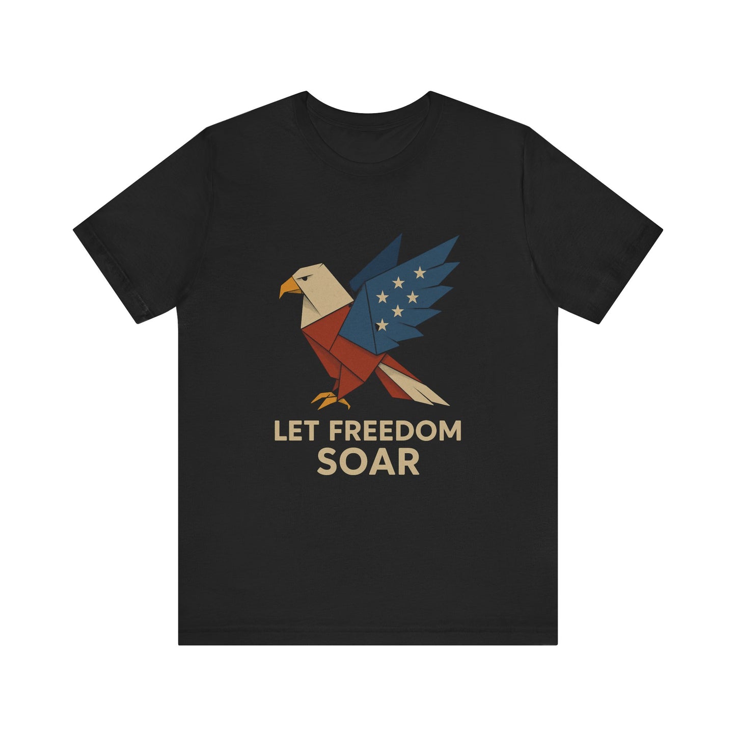 Let Freedom Soar Patriotic Eagle Tee - Unisex Jersey Short Sleeve T-Shirt, 4th of July Shirt, Americana Tee, Freedom Apparel, Casual Wear