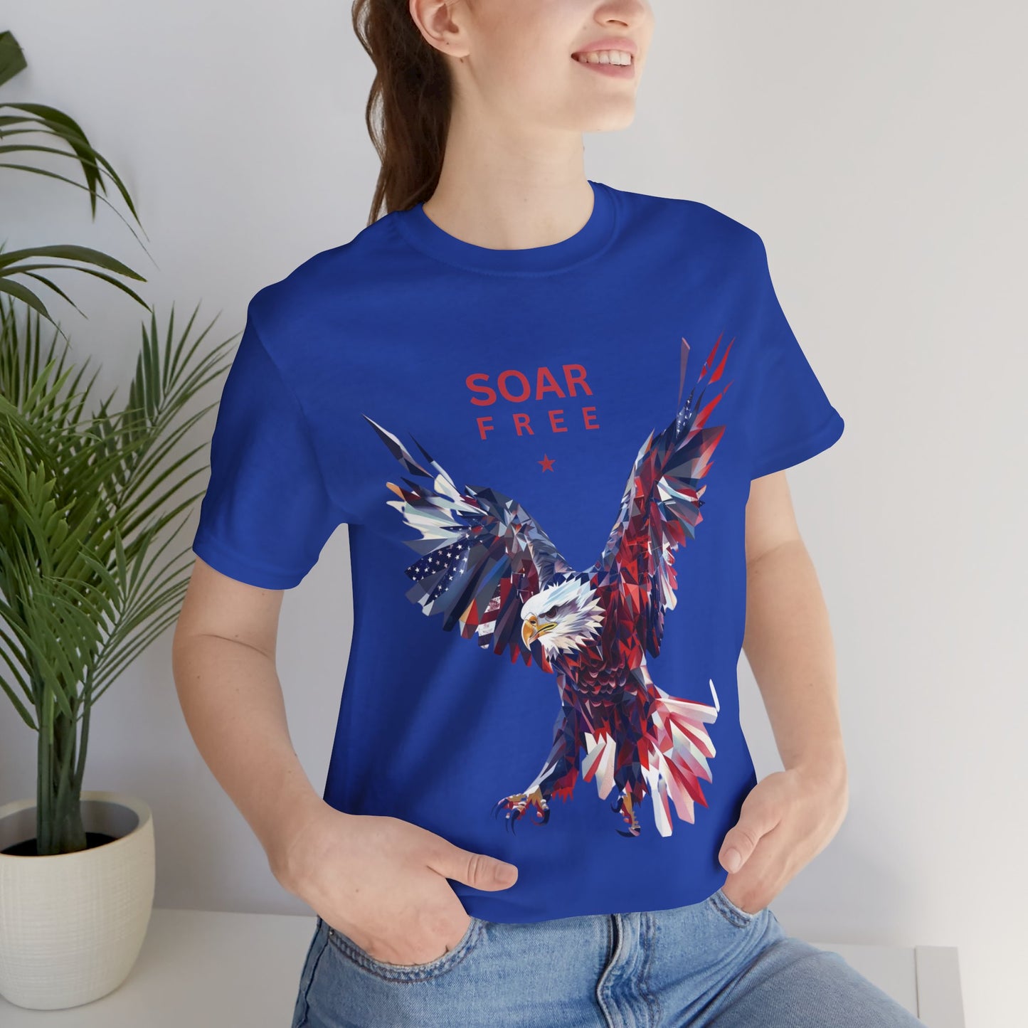 Soar Free Eagle Graphic Tee perfect for Independence day celebrations for the true patriot and wildlife lover.