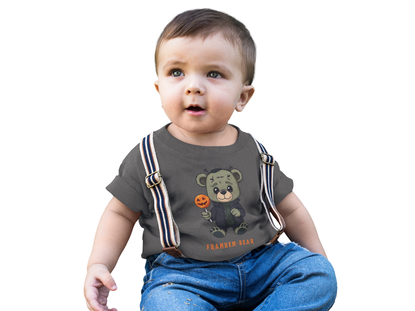 Toddler Frankenstein T-shirt Halloween Monster Tshirt Cute Kid's Frankenstein Teebfor Halloween Trick-or-Treat Outfit Halloween Spooky Toddler tops