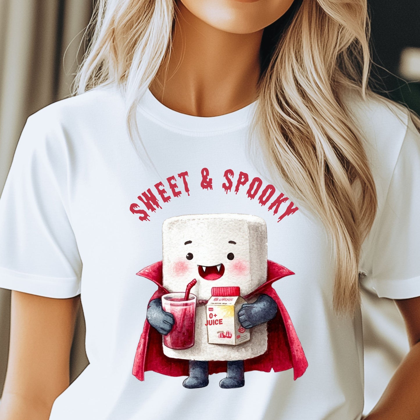 Halloween Marshmallow Vampire Blood Shirt Spooky Halloween T-Shirt Halloween Gift for Him Gift for Him