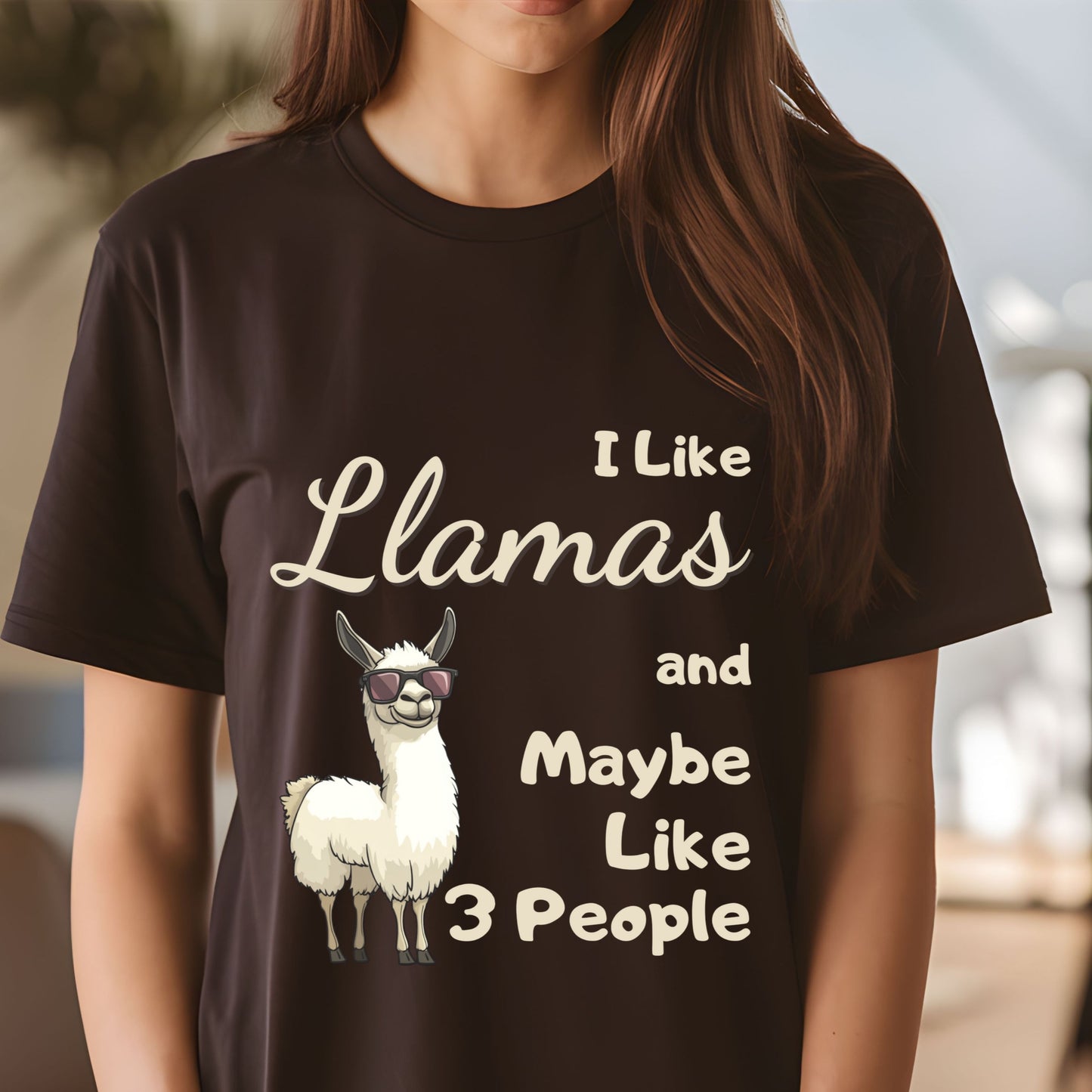 Funny LLama Unisex Tee Humorous Llama Joke Tee for Animal Lover Birthday Gift Sarcastic Llama Gift T-shirt