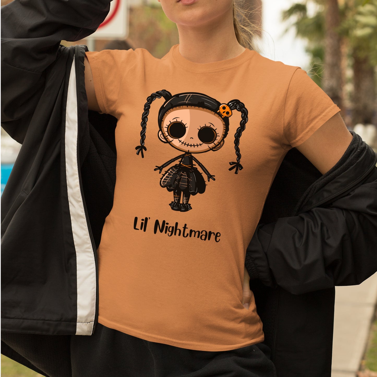 Halloween style Scarey Doll T-shirt Spooky Halloween Shirt Kawaii Style Creepy Doll Spooky Celebrations Halloween Gift for Her