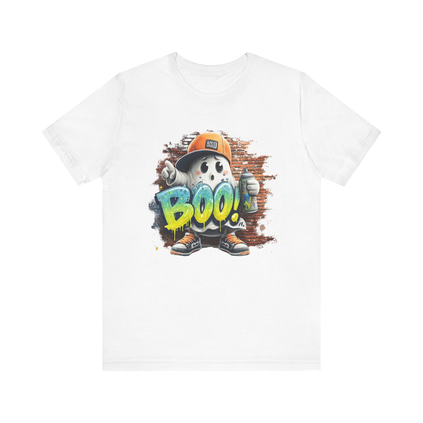 Ghost Graffiti Tee Streetwear Ghost Boo Spray Paint T-shirt Gift for her Gift for Him Graffiti Streetstyle Halloween Design