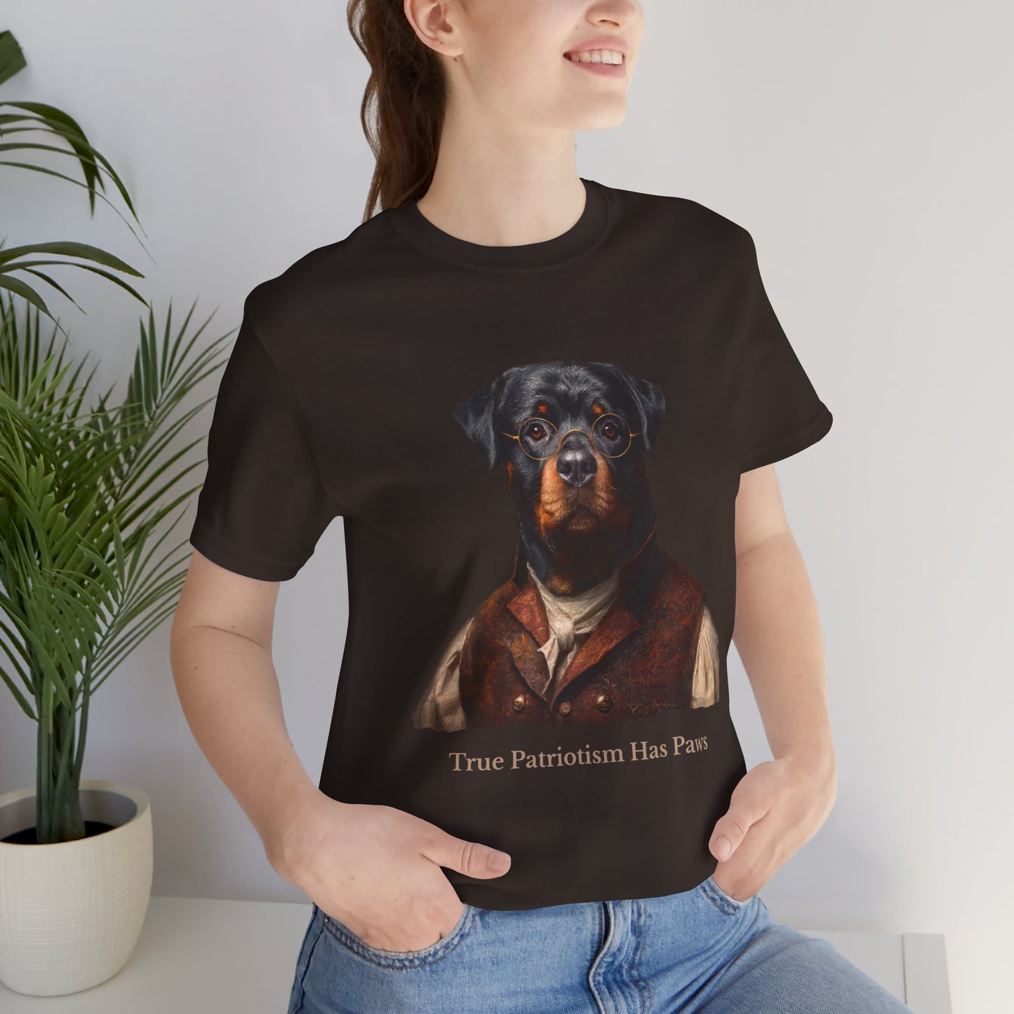 Rottweiler dressed as Benjamin Franklin, Patriotic Dog Tee, Funny Pet Lover Shirt, Animal Lover Gift, Rottweiler Graphic Tee, Independence Day Apparel