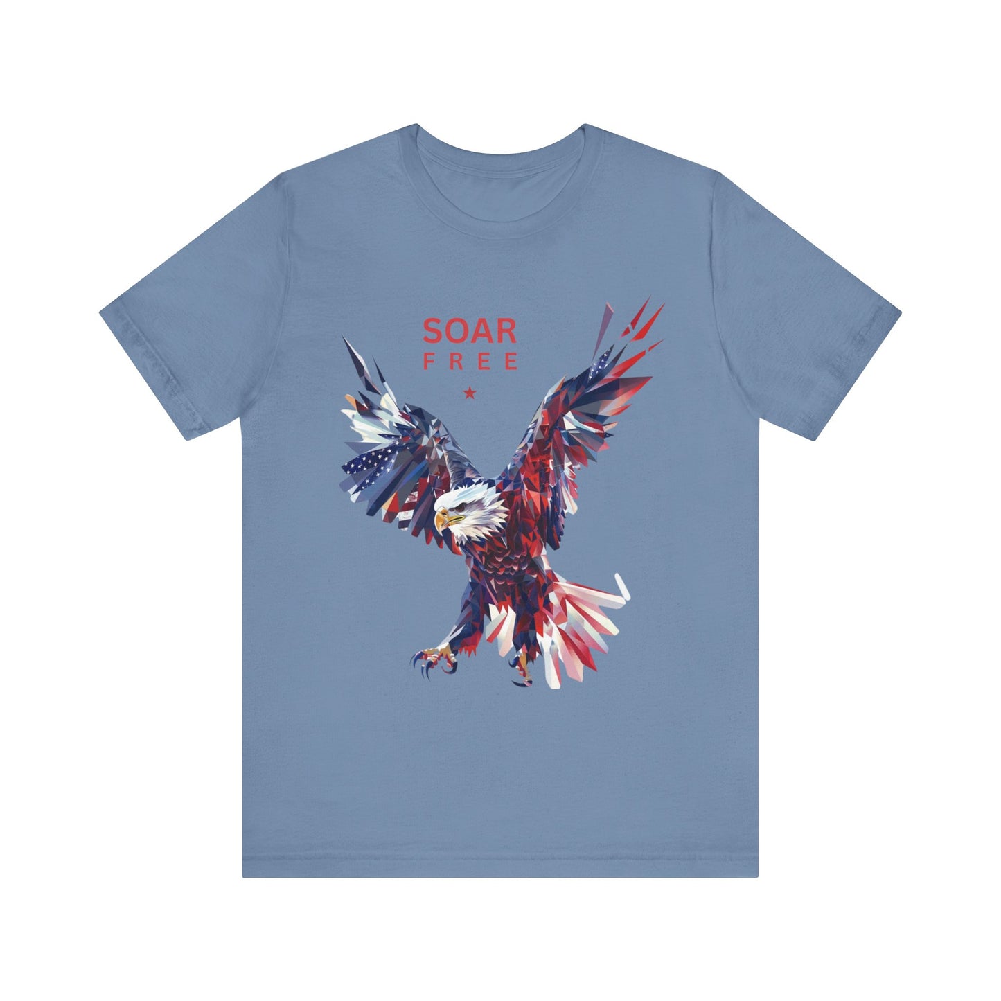 Soar Free Eagle Graphic Tee perfect for Independence day celebrations for the true patriot and wildlife lover.