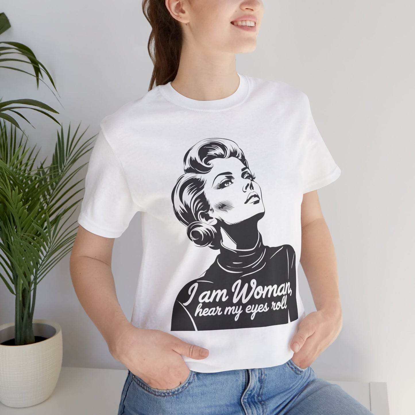 Sassy "I am Woman" - Black On White