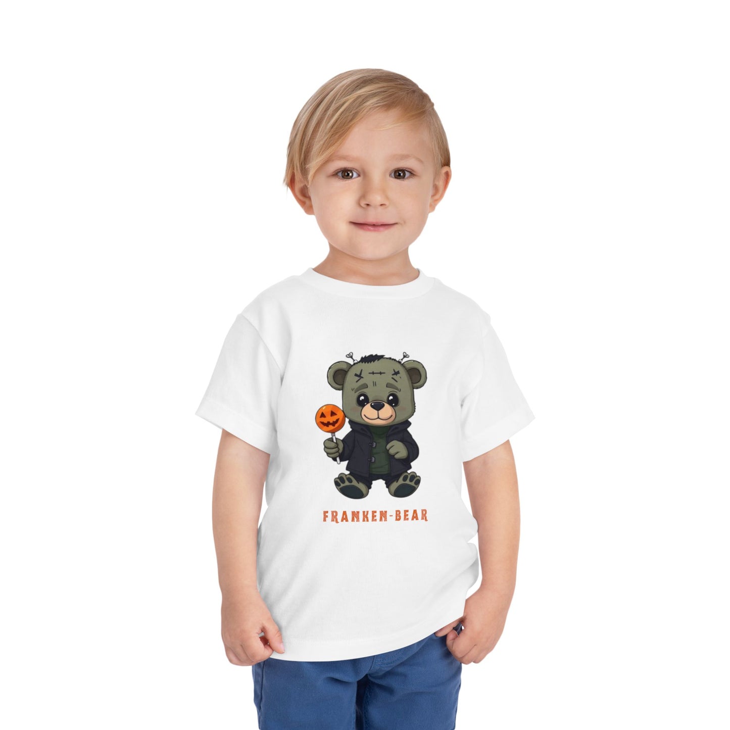 Toddler Frankenstein T-shirt Halloween Monster Tshirt Cute Kid's Frankenstein Teebfor Halloween Trick-or-Treat Outfit Halloween Spooky Toddler tops
