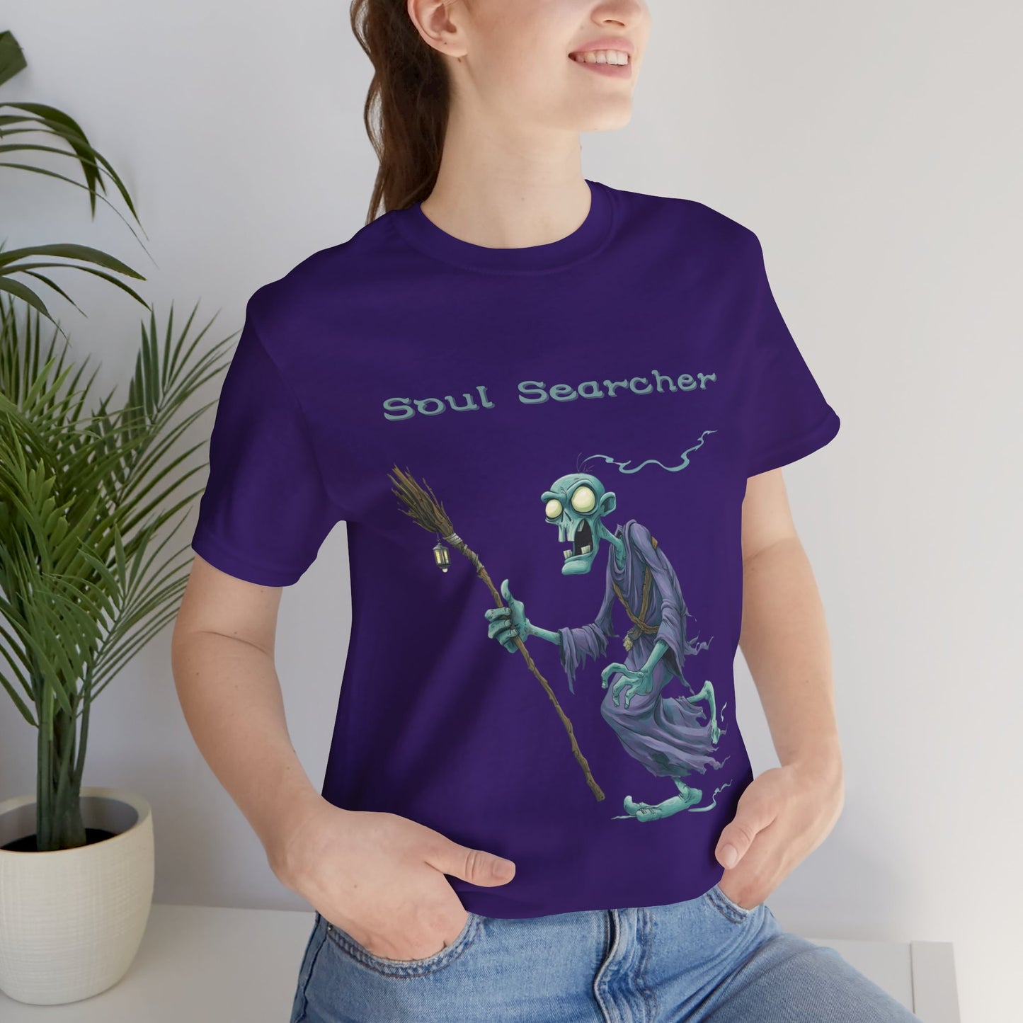 Halloween Creepy Ghoul Tshirt Soul Searcher Creepy T-shirt for Halloween costume Gift for Her Halloween Gift for Him