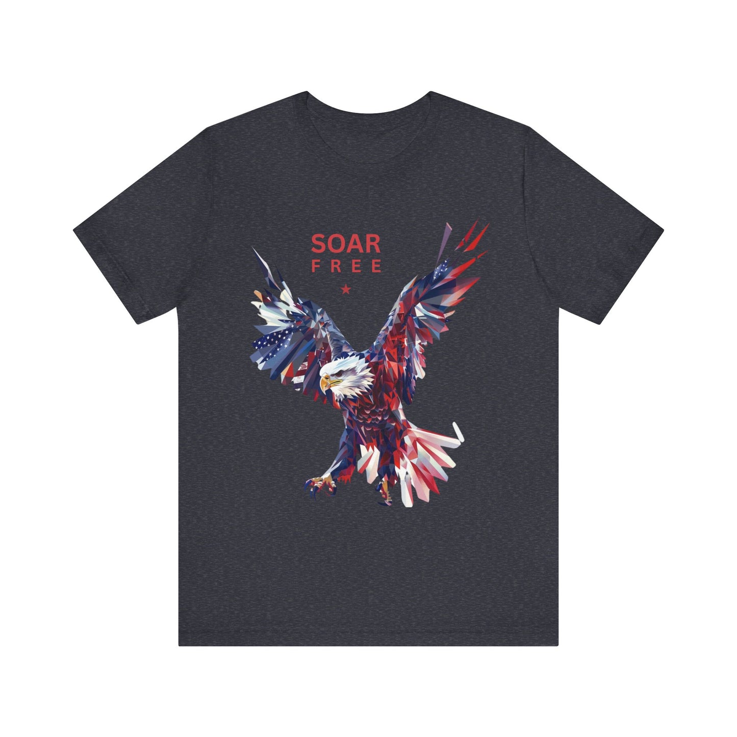 Soar Free Eagle Graphic Tee perfect for Independence day celebrations for the true patriot and wildlife lover.