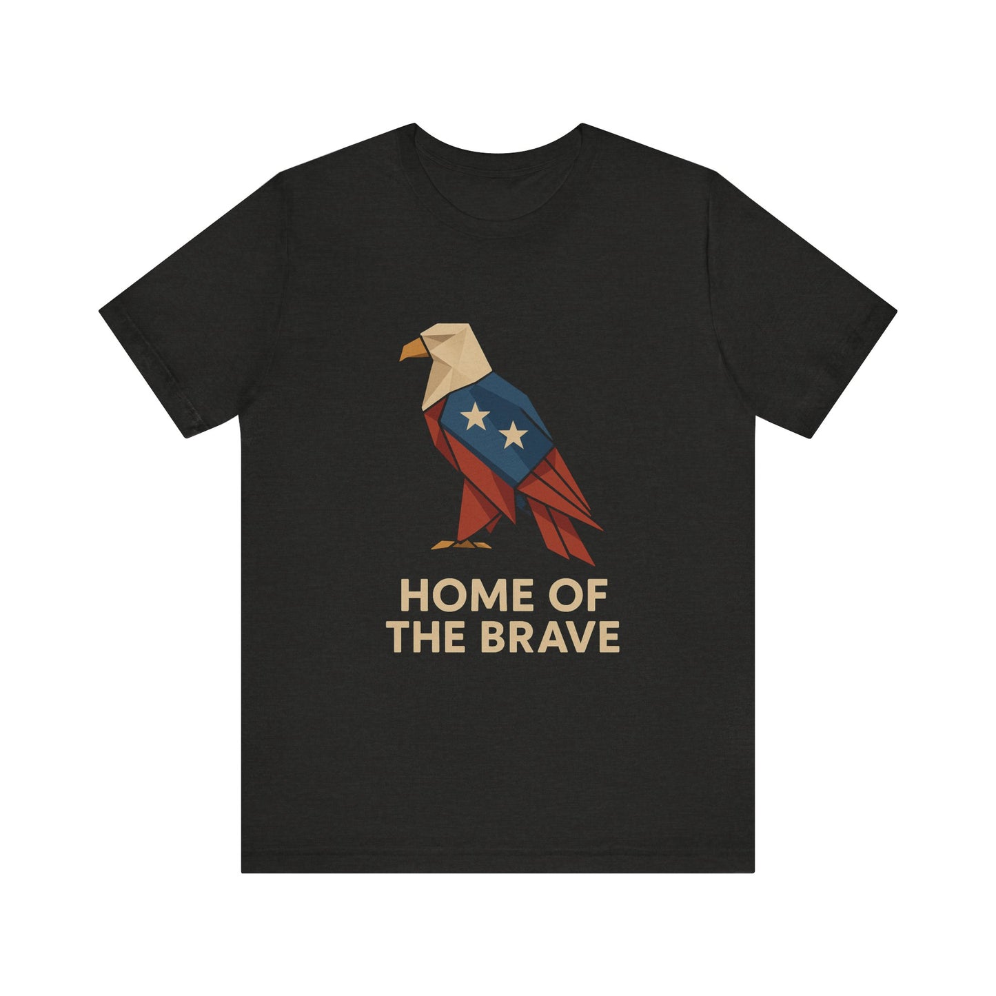 Home of the Brave Patriotic Eagle T-Shirt perfect for Independence Day celebrations