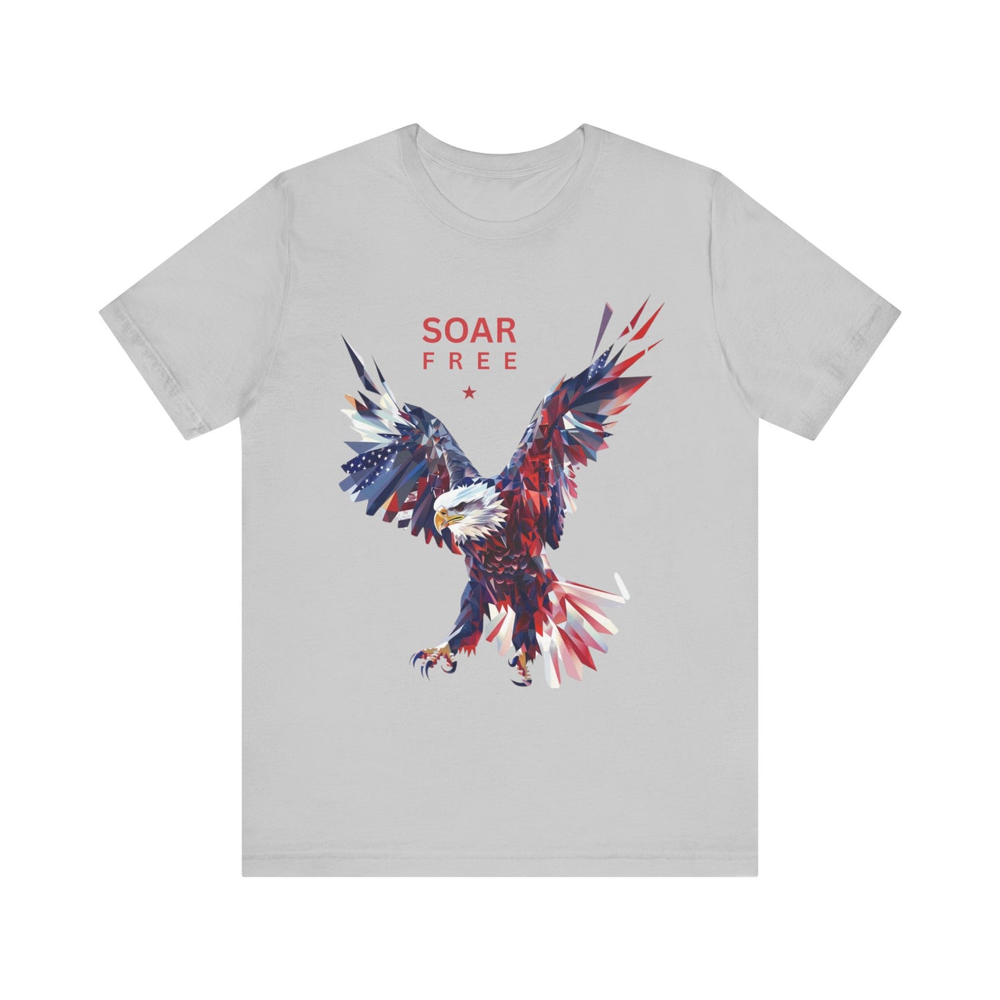 Soar Free Eagle Graphic Tee perfect for Independence day celebrations for the true patriot and wildlife lover.