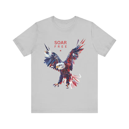 Soar Free Eagle Graphic Tee perfect for Independence day celebrations for the true patriot and wildlife lover.