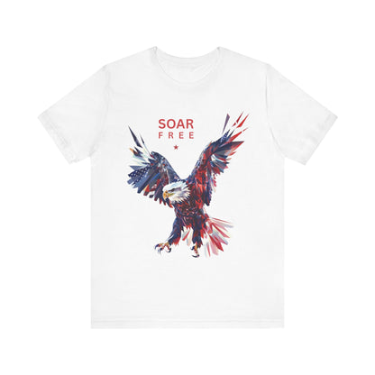 Soar Free Eagle Graphic Tee perfect for Independence day celebrations for the true patriot and wildlife lover.