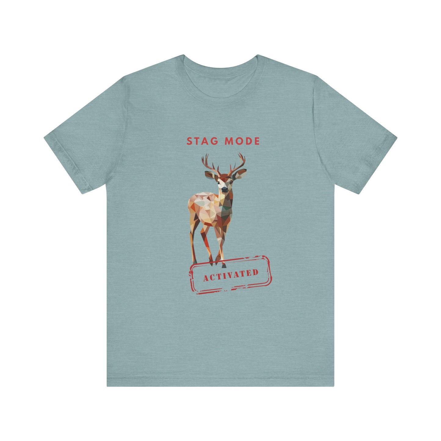 Stag Mode Activated Tee, Unisex Deer Design T-Shirt, Nature Lover Shirt, Gift for Him/Her, Outdoorsy Apparel