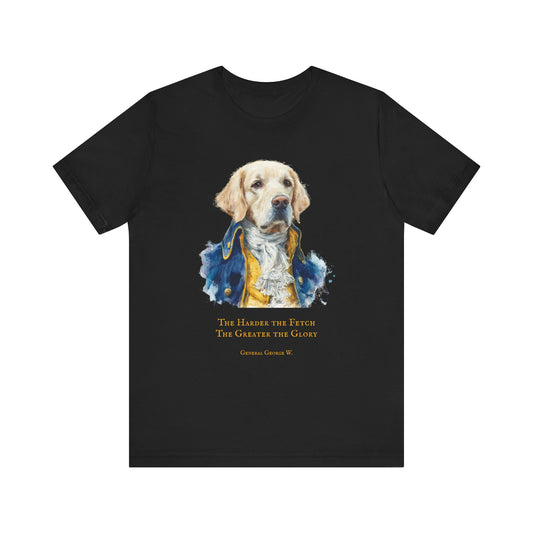 Celebrate Independence Day with this gorgeous Golden Retriever dog dressed as George Washington T-shirt.