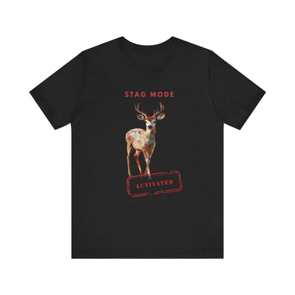 Stag Mode Activated Tee, Unisex Deer Design T-Shirt, Nature Lover Shirt, Gift for Him/Her, Outdoorsy Apparel