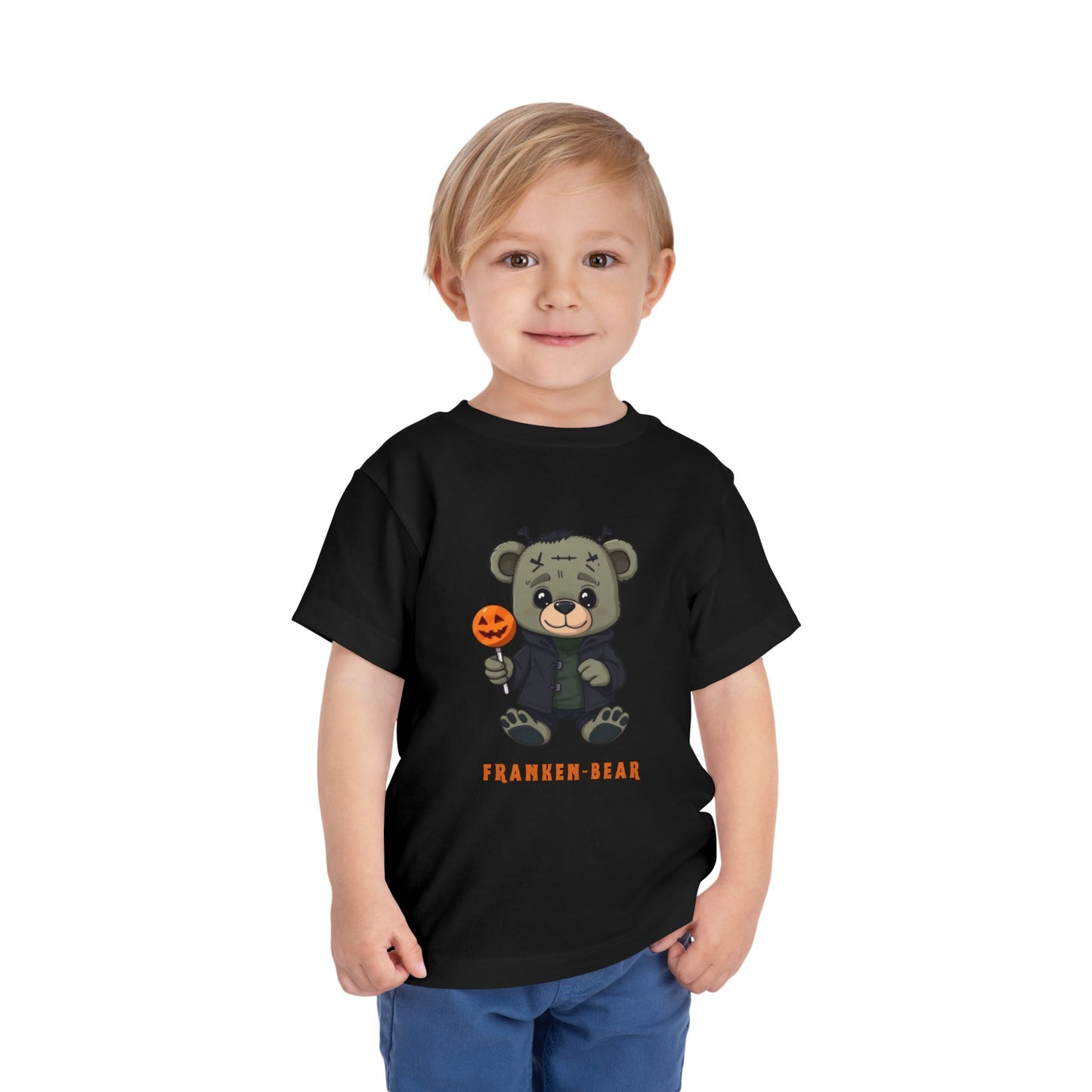 Toddler Frankenstein T-shirt Halloween Monster Tshirt Cute Kid's Frankenstein Teebfor Halloween Trick-or-Treat Outfit Halloween Spooky Toddler tops
