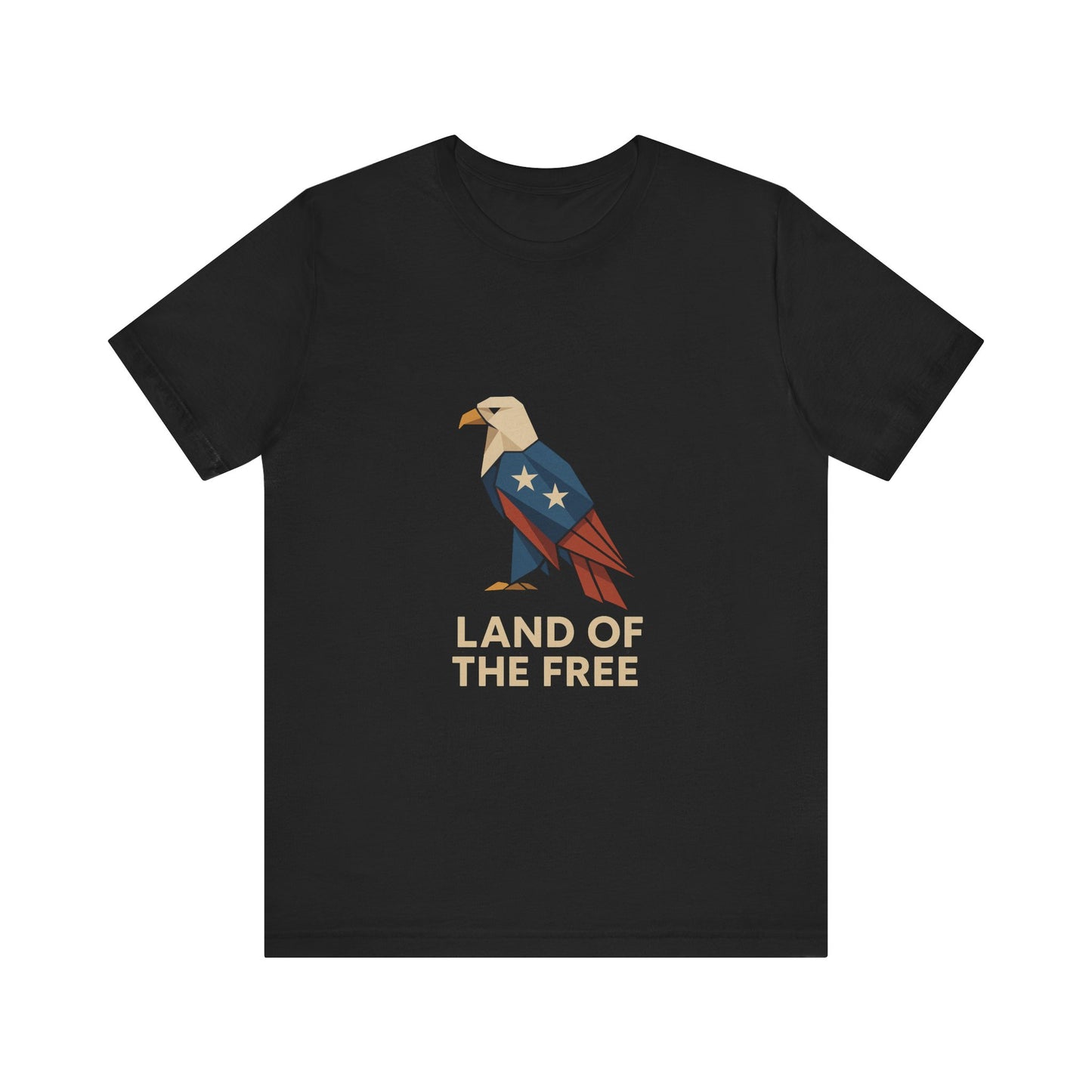Land of the Free Patriotic Eagle Tee - Unisex Shirt for Independence Day, Casual Wear, Gift for Veterans, American Pride