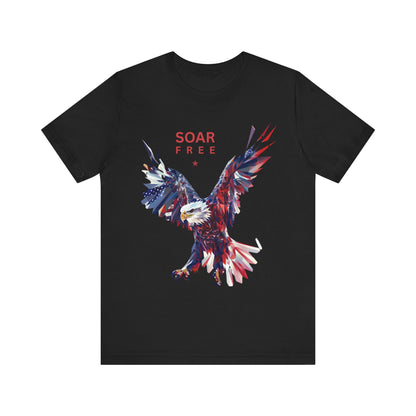 Soar Free Eagle Graphic Tee perfect for Independence day celebrations for the true patriot and wildlife lover.