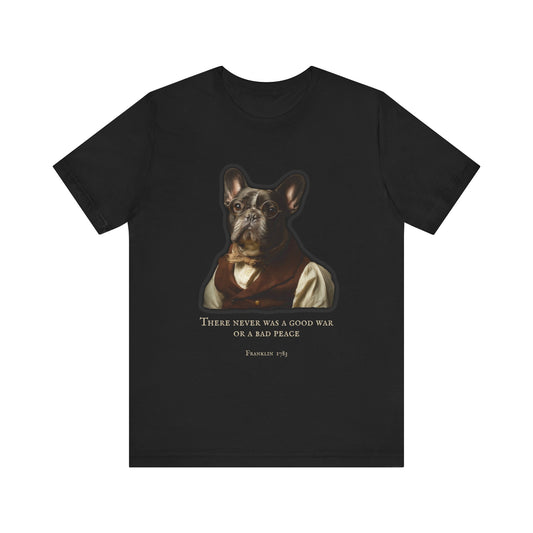 French Bulldog Patriotic Tee, Independance Day Dog Design T-Shirt, Unisex Graphic Tee, Vintage Dog Illustration