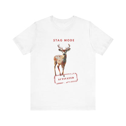 Stag Mode Activated Tee, Unisex Deer Design T-Shirt, Nature Lover Shirt, Gift for Him/Her, Outdoorsy Apparel