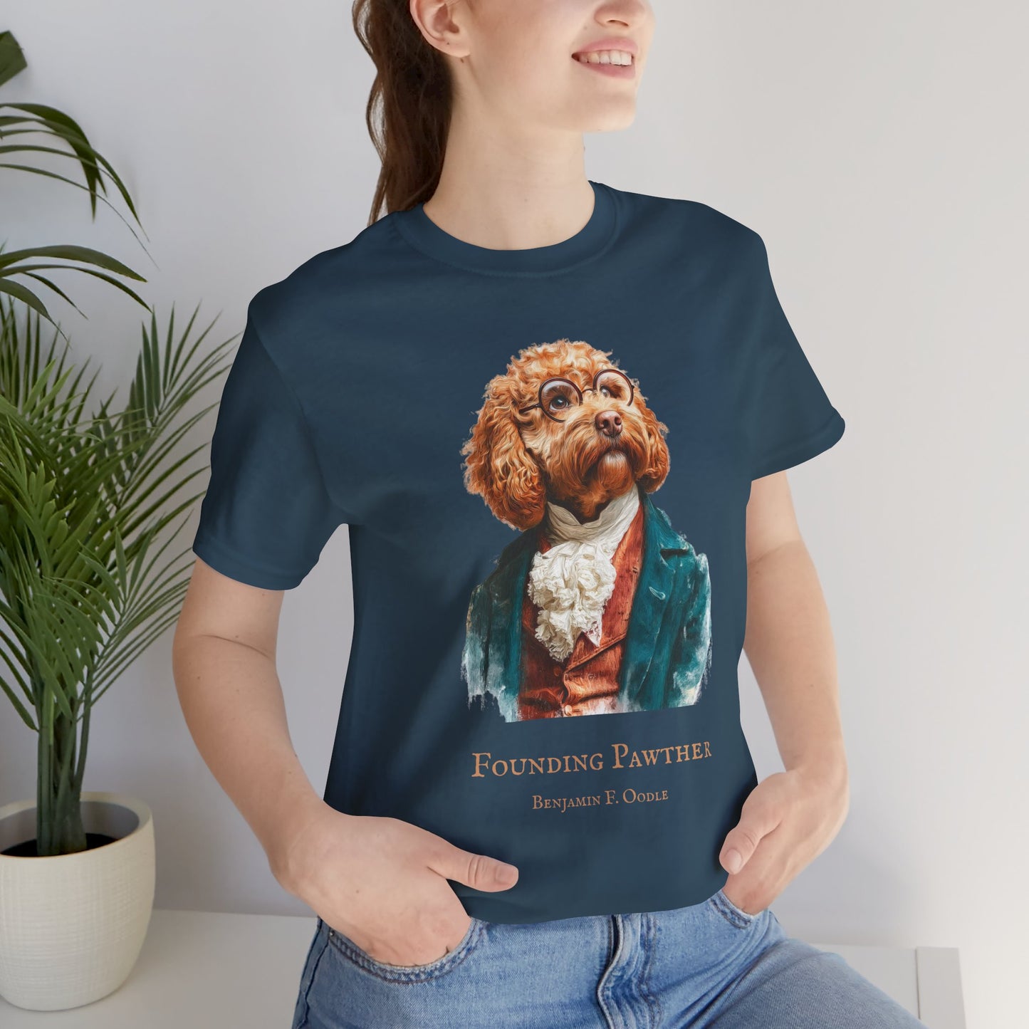 Benjamin Franklin Cavoodle "Founding Pawther" Tee - Funny Pet-Themed T-Shirt for Dog Lovers, Gift for Birthdays, Casual Wear, Funny Pet Apparel, Animal [...]