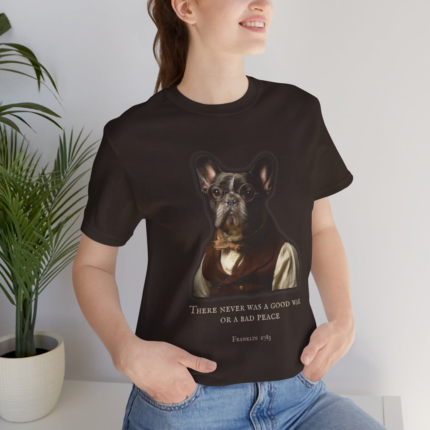 French Bulldog Patriotic Tee, Independance Day Dog Design T-Shirt, Unisex Graphic Tee, Vintage Dog Illustration
