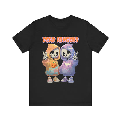 Halloween Skeleton Twins Spooky Cute T-shirt Cute Skeleton Twins in Hoodies Gift for her Gift for him Halloween costume design