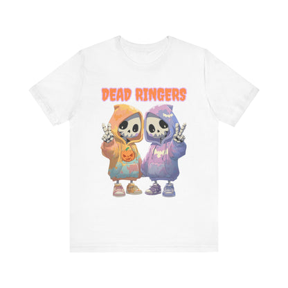 Halloween Skeleton Twins Spooky Cute T-shirt Cute Skeleton Twins in Hoodies Gift for her Gift for him Halloween costume design