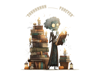 Funny Halloween Librarian T-Shirt Spooky Book Lover Costume Ghost Reading Shirt for Teachers Bookworms and Library Staff Halloween outfit
