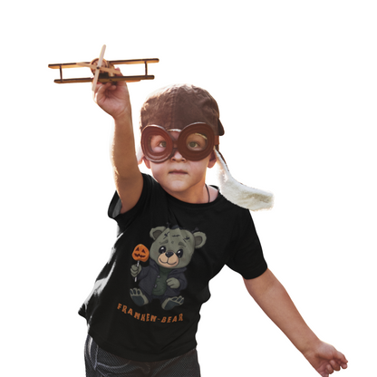 Toddler Frankenstein T-shirt Halloween Monster Tshirt Cute Kid's Frankenstein Teebfor Halloween Trick-or-Treat Outfit Halloween Spooky Toddler tops
