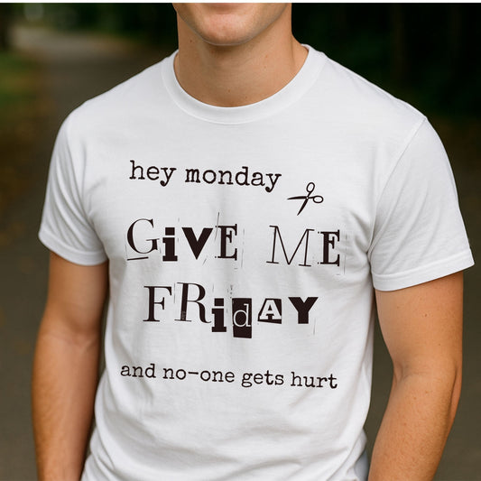 Funny Ransom Note Tee Humorous Tshirt Ransom Note Style Mood Boost Gift for Friends Gift for him Gift for her
