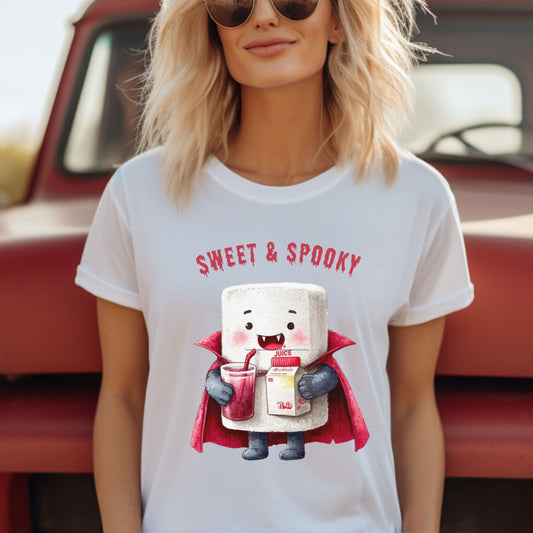 Halloween Marshmallow Vampire Blood Shirt Spooky Halloween T-Shirt Halloween Gift for Him Gift for Him