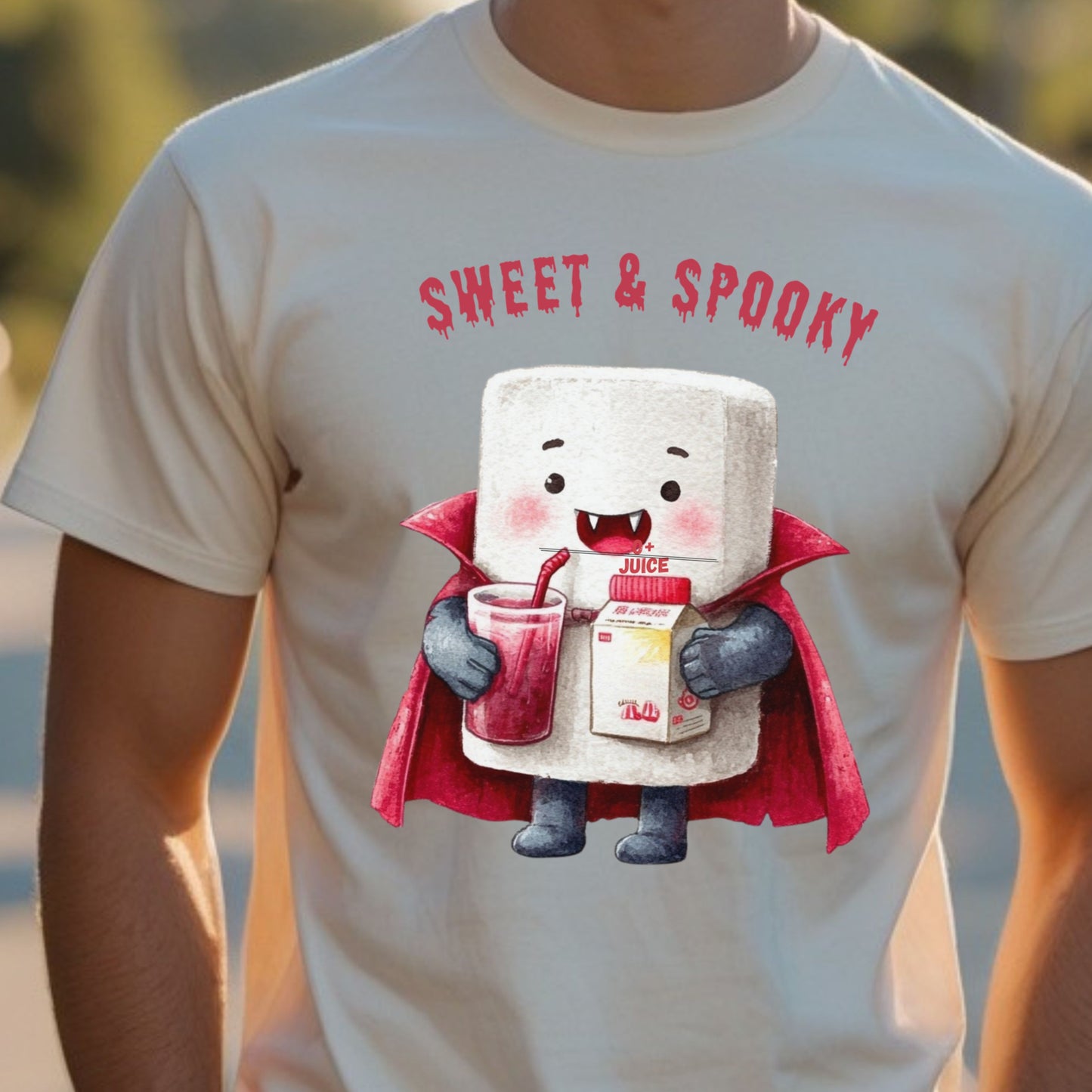 Halloween Marshmallow Vampire Blood Shirt Spooky Halloween T-Shirt Halloween Gift for Him Gift for Him