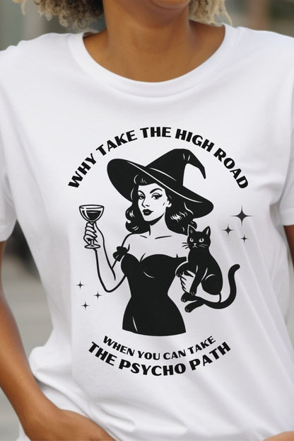 Halloween Sarcastic Tshirt design. Sarcastic Witch for design for spooky Halloween fun