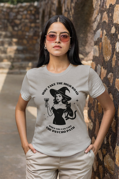Halloween Sarcastic Tshirt design. Sarcastic Witch for design for spooky Halloween fun
