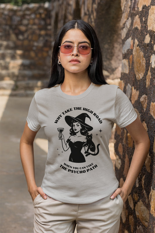 Halloween Sarcastic Tshirt design. Sarcastic Witch for design for spooky Halloween fun