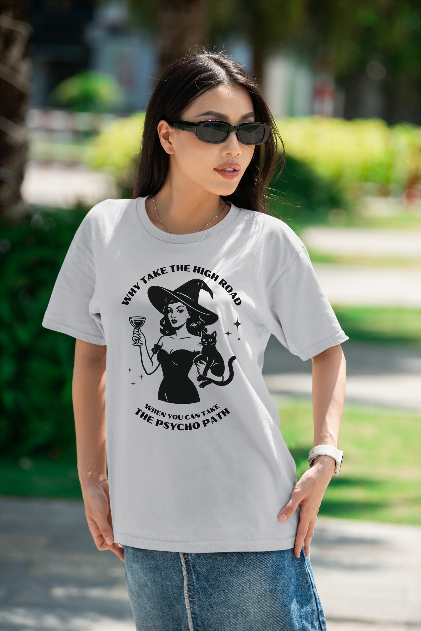 Halloween Sarcastic Tshirt design. Sarcastic Witch for design for spooky Halloween fun
