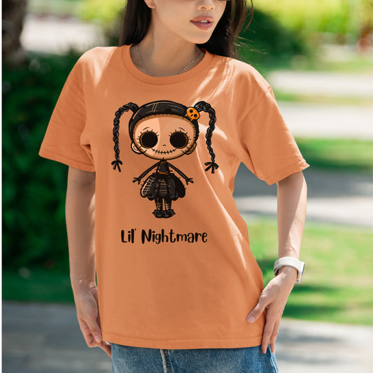 Halloween style Scarey Doll T-shirt Spooky Halloween Shirt Kawaii Style Creepy Doll Spooky Celebrations Halloween Gift for Her