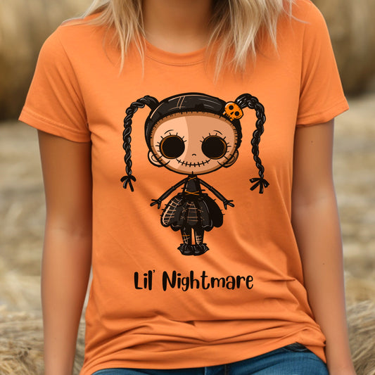 Halloween style Scarey Doll T-shirt Spooky Halloween Shirt Kawaii Style Creepy Doll Spooky Celebrations Halloween Gift for Her