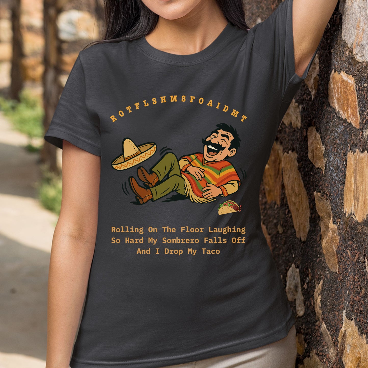 Funny Taco Tee Funny Mexican Sombrero Taco Meme T-Shirt Humorous Funny Mexicana Acronym Tee Gift for Her Gift for Him
