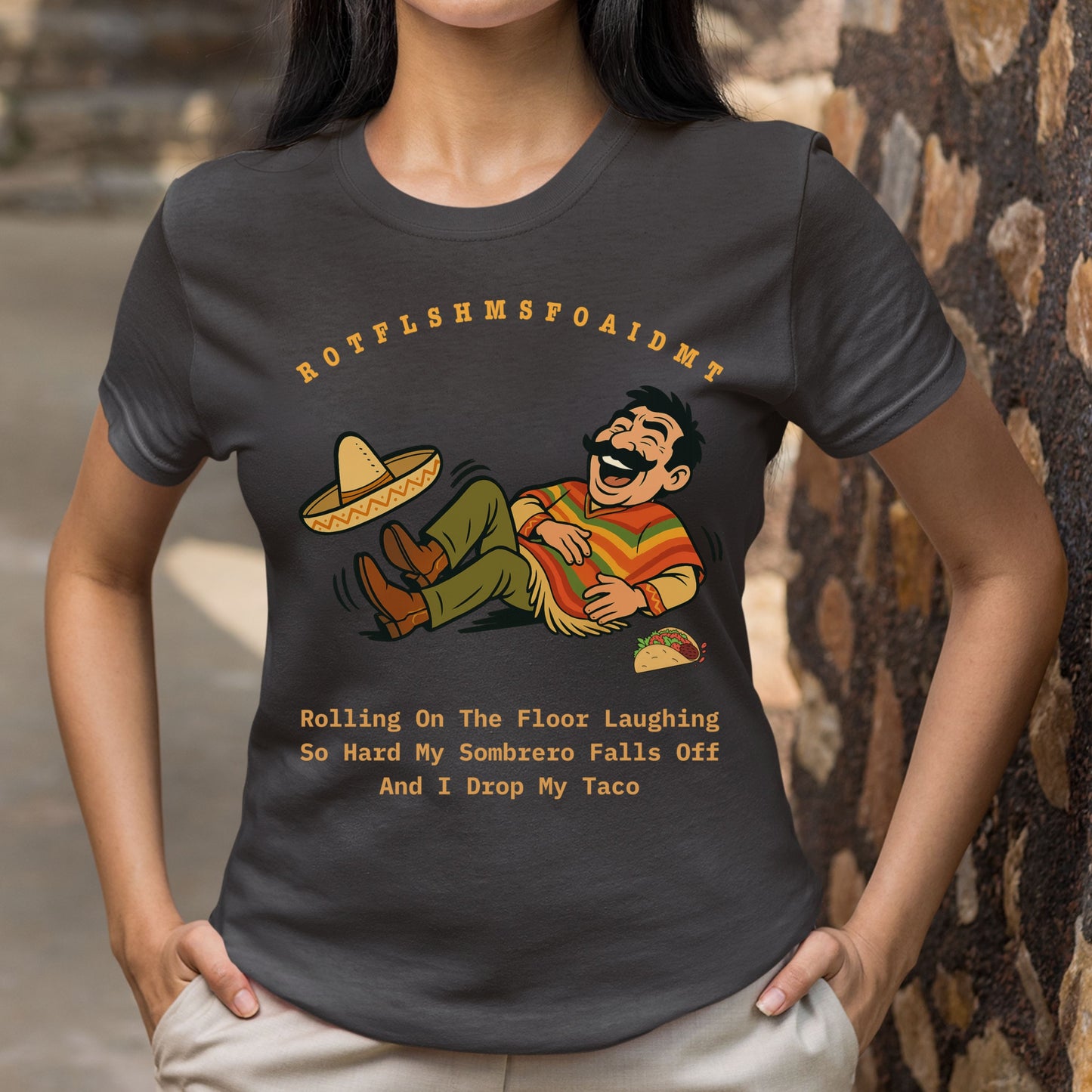 Funny Taco Tee Funny Mexican Sombrero Taco Meme T-Shirt Humorous Funny Mexicana Acronym Tee Gift for Her Gift for Him
