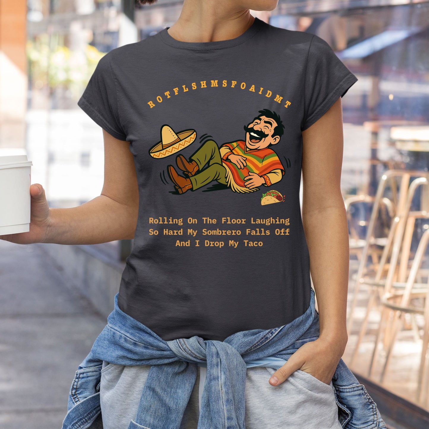 Funny Taco Tee Funny Mexican Sombrero Taco Meme T-Shirt Humorous Funny Mexicana Acronym Tee Gift for Her Gift for Him