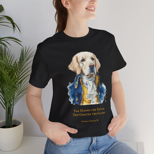 Celebrate Independence Day with this gorgeous Golden Retriever dog dressed as George Washington T-shirt.