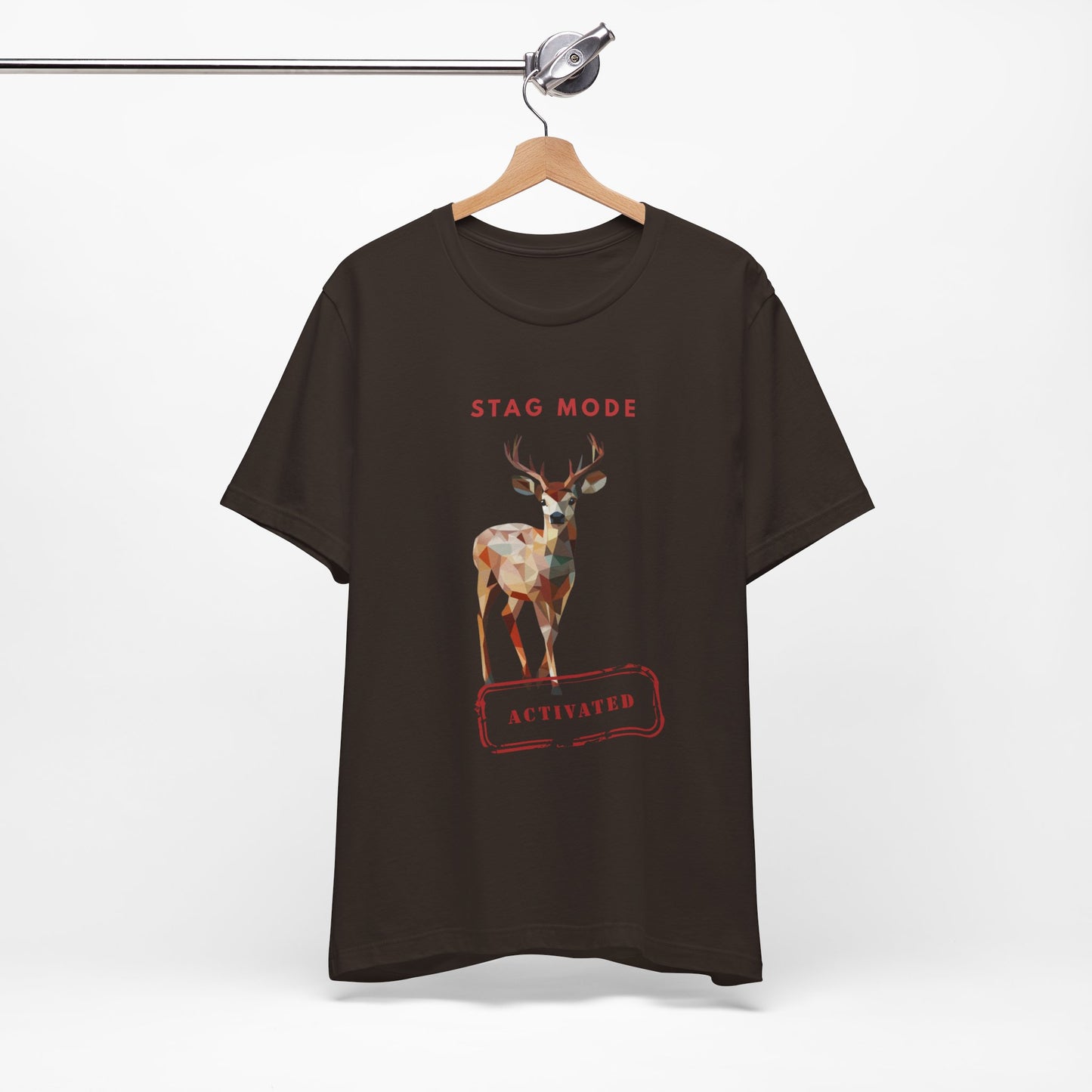 Stag Mode Activated Tee, Unisex Deer Design T-Shirt, Nature Lover Shirt, Gift for Him/Her, Outdoorsy Apparel
