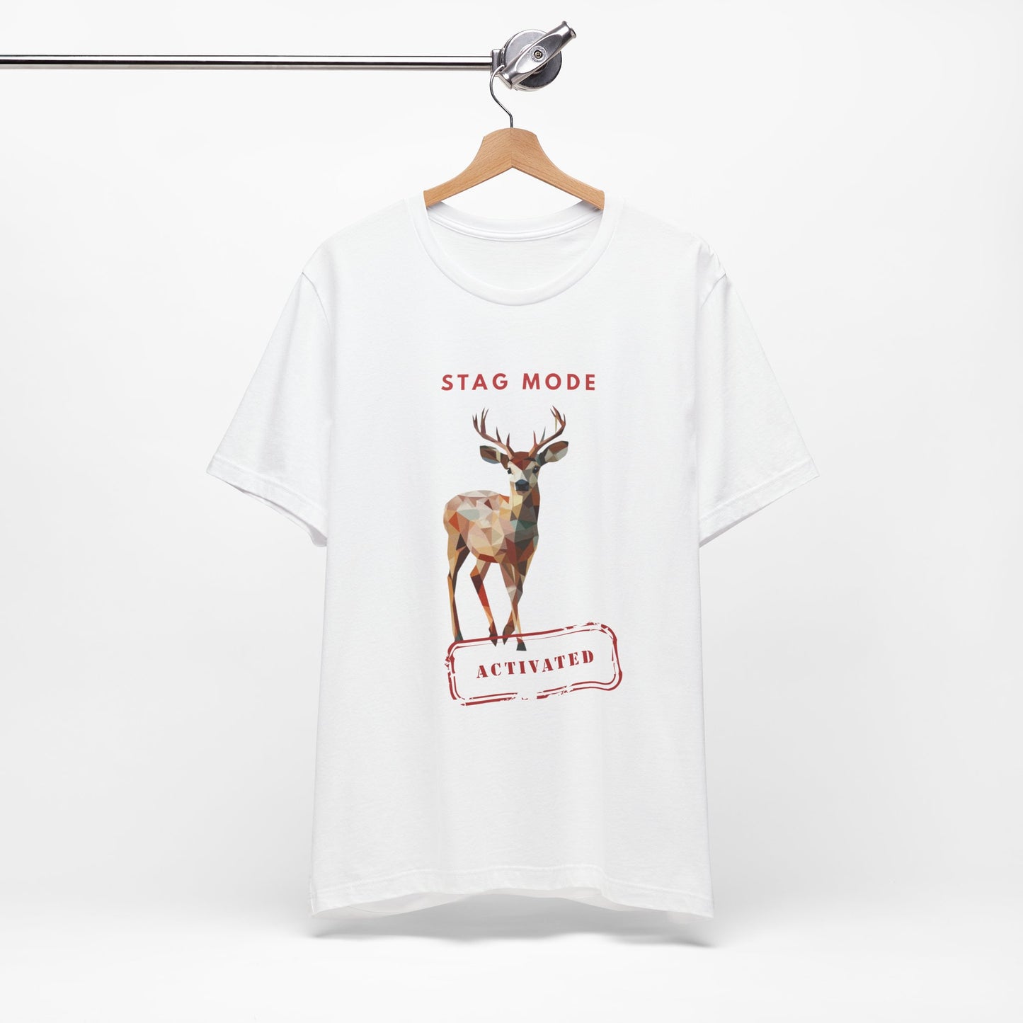Stag Mode Activated Tee, Unisex Deer Design T-Shirt, Nature Lover Shirt, Gift for Him/Her, Outdoorsy Apparel