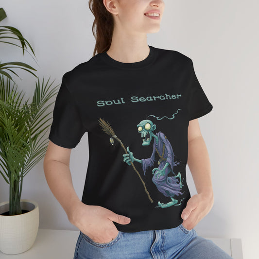 Halloween Creepy Ghoul Tshirt  Soul Searcher Creepy T-shirt for Halloween costume Gift for Her Halloween Gift for Him