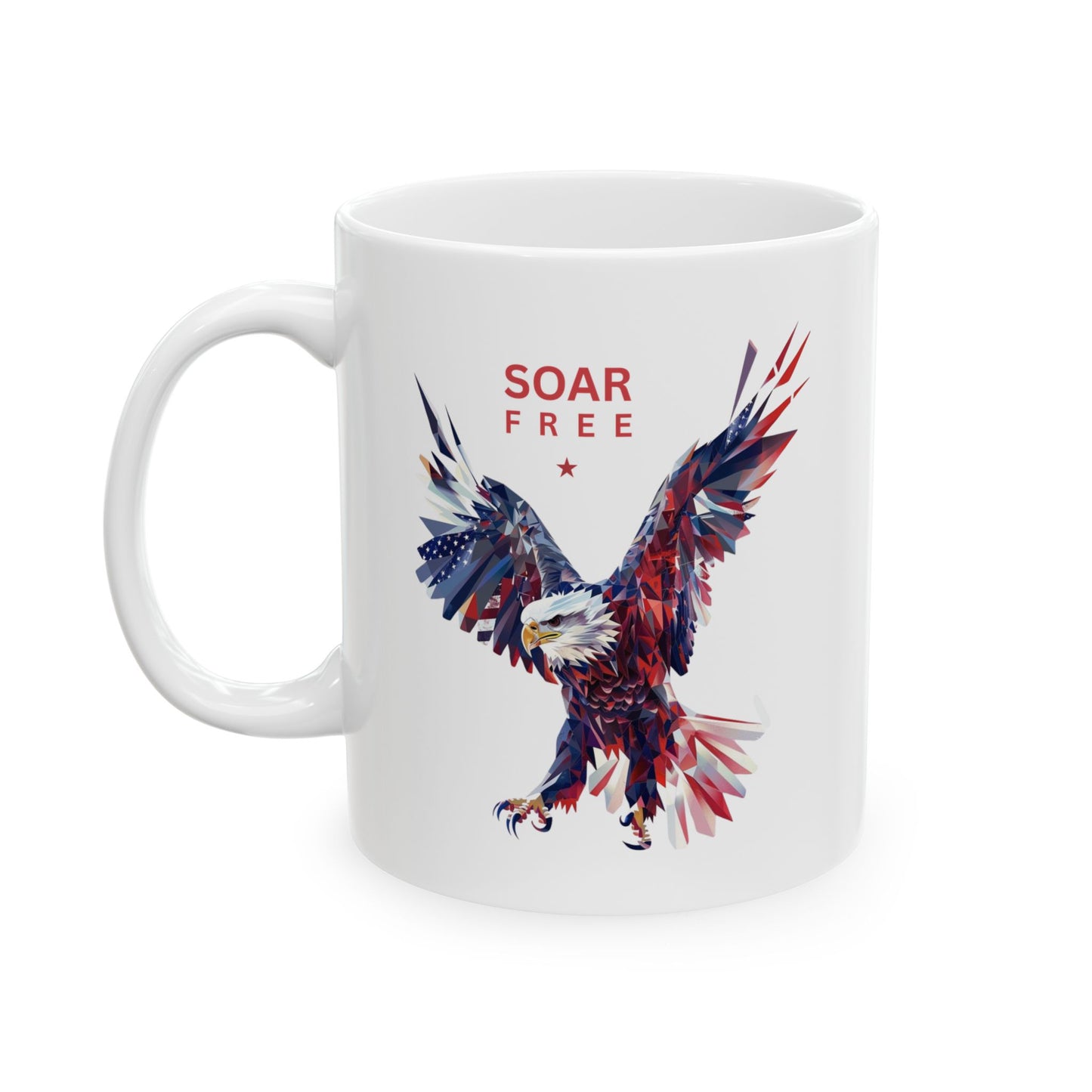 Soar Free American Eagle Patriotic Design Mug